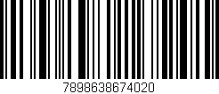 Código de barras (EAN, GTIN, SKU, ISBN): '7898638674020'