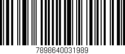 Código de barras (EAN, GTIN, SKU, ISBN): '7898640031989'
