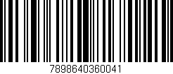 Código de barras (EAN, GTIN, SKU, ISBN): '7898640360041'