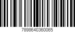 Código de barras (EAN, GTIN, SKU, ISBN): '7898640360065'