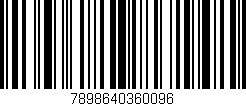 Código de barras (EAN, GTIN, SKU, ISBN): '7898640360096'