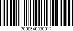 Código de barras (EAN, GTIN, SKU, ISBN): '7898640360317'
