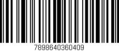 Código de barras (EAN, GTIN, SKU, ISBN): '7898640360409'