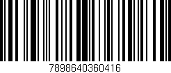 Código de barras (EAN, GTIN, SKU, ISBN): '7898640360416'