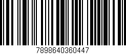 Código de barras (EAN, GTIN, SKU, ISBN): '7898640360447'