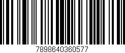 Código de barras (EAN, GTIN, SKU, ISBN): '7898640360577'