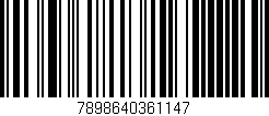 Código de barras (EAN, GTIN, SKU, ISBN): '7898640361147'