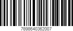 Código de barras (EAN, GTIN, SKU, ISBN): '7898640362007'