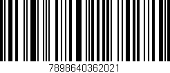 Código de barras (EAN, GTIN, SKU, ISBN): '7898640362021'