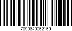 Código de barras (EAN, GTIN, SKU, ISBN): '7898640362168'