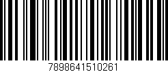Código de barras (EAN, GTIN, SKU, ISBN): '7898641510261'