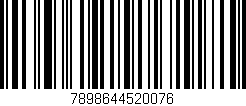 Código de barras (EAN, GTIN, SKU, ISBN): '7898644520076'