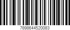 Código de barras (EAN, GTIN, SKU, ISBN): '7898644520083'
