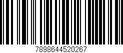 Código de barras (EAN, GTIN, SKU, ISBN): '7898644520267'