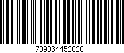 Código de barras (EAN, GTIN, SKU, ISBN): '7898644520281'