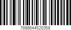 Código de barras (EAN, GTIN, SKU, ISBN): '7898644520359'