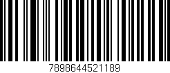 Código de barras (EAN, GTIN, SKU, ISBN): '7898644521189'