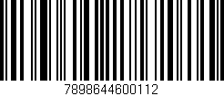 Código de barras (EAN, GTIN, SKU, ISBN): '7898644600112'