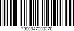 Código de barras (EAN, GTIN, SKU, ISBN): '7898647300378'