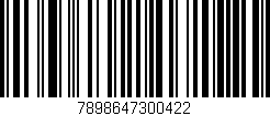 Código de barras (EAN, GTIN, SKU, ISBN): '7898647300422'