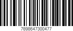 Código de barras (EAN, GTIN, SKU, ISBN): '7898647300477'