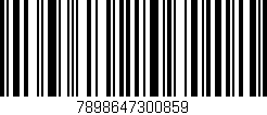 Código de barras (EAN, GTIN, SKU, ISBN): '7898647300859'