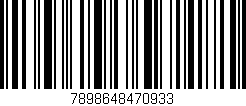 Código de barras (EAN, GTIN, SKU, ISBN): '7898648470933'