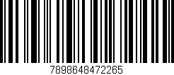 Código de barras (EAN, GTIN, SKU, ISBN): '7898648472265'