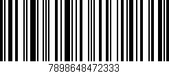 Código de barras (EAN, GTIN, SKU, ISBN): '7898648472333'