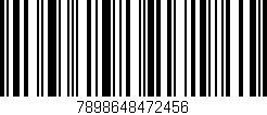 Código de barras (EAN, GTIN, SKU, ISBN): '7898648472456'