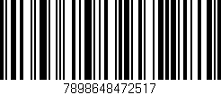 Código de barras (EAN, GTIN, SKU, ISBN): '7898648472517'