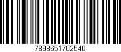 Código de barras (EAN, GTIN, SKU, ISBN): '7898651702540'