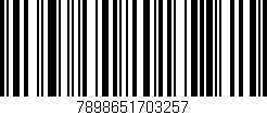 Código de barras (EAN, GTIN, SKU, ISBN): '7898651703257'