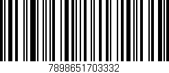 Código de barras (EAN, GTIN, SKU, ISBN): '7898651703332'