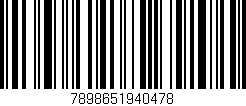 Código de barras (EAN, GTIN, SKU, ISBN): '7898651940478'