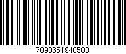Código de barras (EAN, GTIN, SKU, ISBN): '7898651940508'