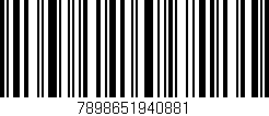 Código de barras (EAN, GTIN, SKU, ISBN): '7898651940881'