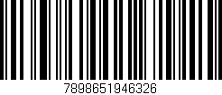 Código de barras (EAN, GTIN, SKU, ISBN): '7898651946326'
