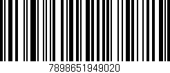 Código de barras (EAN, GTIN, SKU, ISBN): '7898651949020'