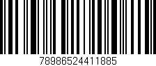 Código de barras (EAN, GTIN, SKU, ISBN): '78986524411885'
