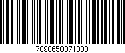 Código de barras (EAN, GTIN, SKU, ISBN): '7898658071830'
