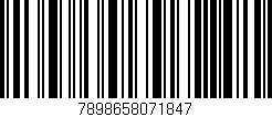 Código de barras (EAN, GTIN, SKU, ISBN): '7898658071847'