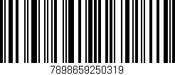 Código de barras (EAN, GTIN, SKU, ISBN): '7898659250319'