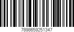 Código de barras (EAN, GTIN, SKU, ISBN): '7898659251347'