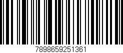 Código de barras (EAN, GTIN, SKU, ISBN): '7898659251361'