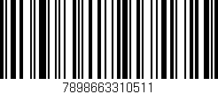 Código de barras (EAN, GTIN, SKU, ISBN): '7898663310511'
