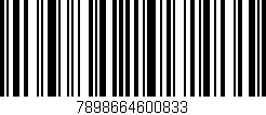 Código de barras (EAN, GTIN, SKU, ISBN): '7898664600833'