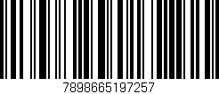 Código de barras (EAN, GTIN, SKU, ISBN): '7898665197257'