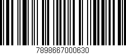 Código de barras (EAN, GTIN, SKU, ISBN): '7898667000630'