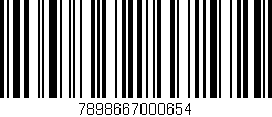 Código de barras (EAN, GTIN, SKU, ISBN): '7898667000654'